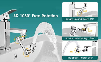 Faucet Extender – Easy Reach & Splash-Free Water”