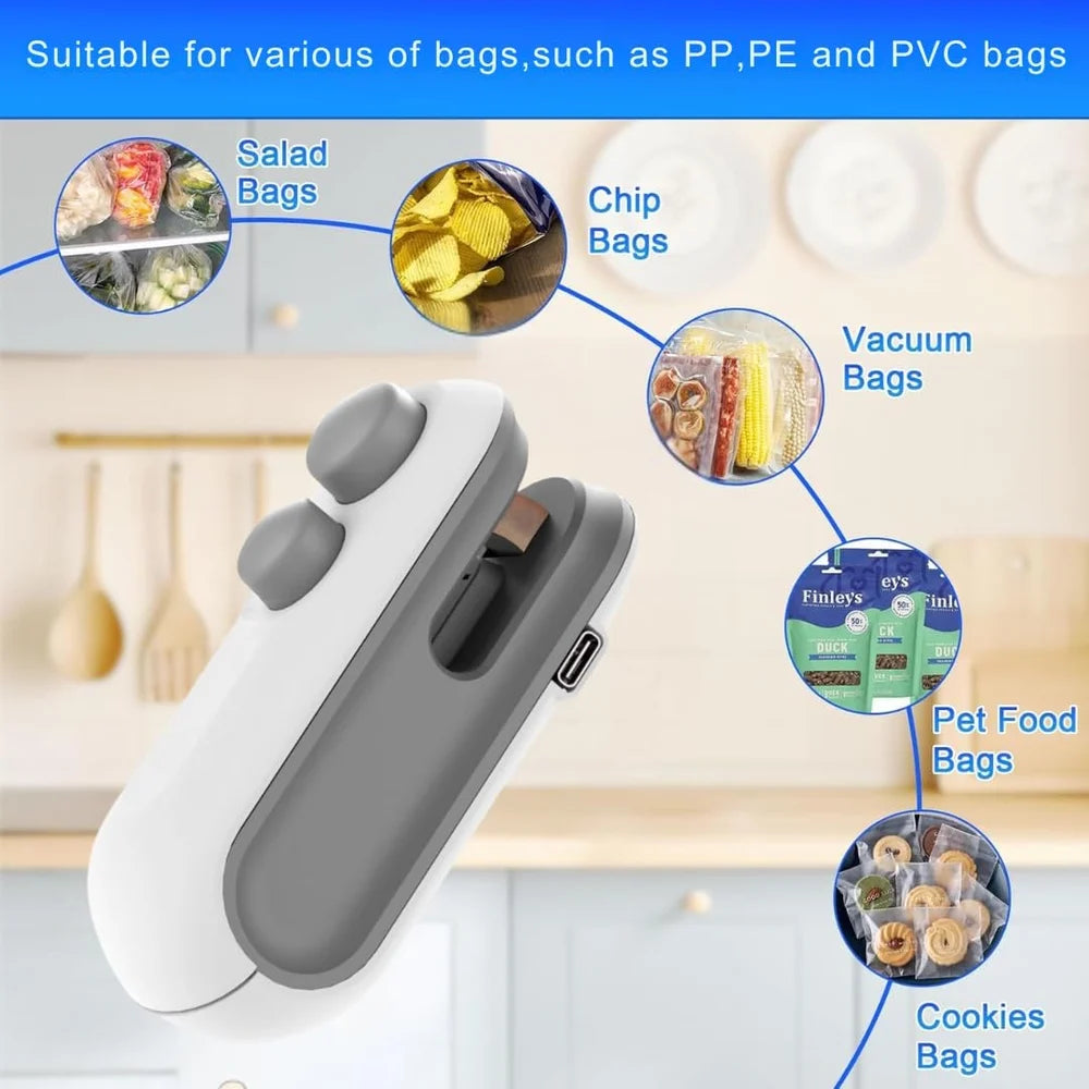 Mini Heat Sealing Machine – Portable Packet Sealer for Food Storage